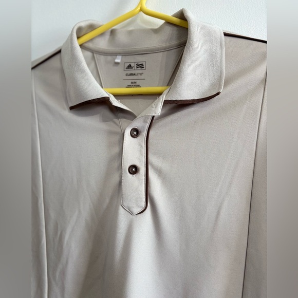 🎉Adidas Beige Golf Polo Shirt ⛳ - Picture 2 of 4